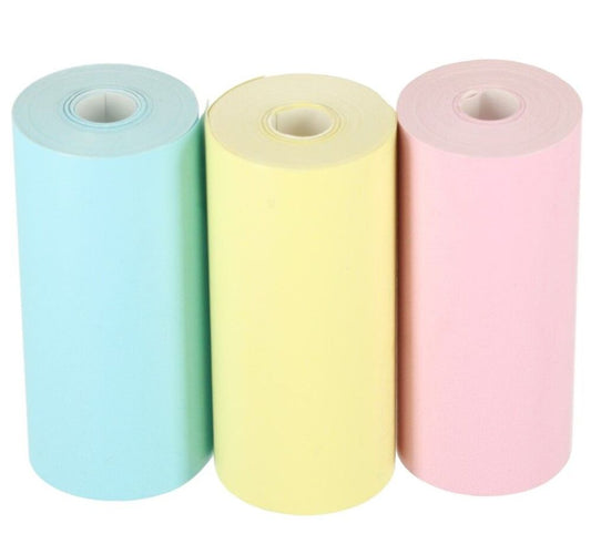 Termo spausdintuvo spalvotų rulonėlių rinkinys (3 vnt.)