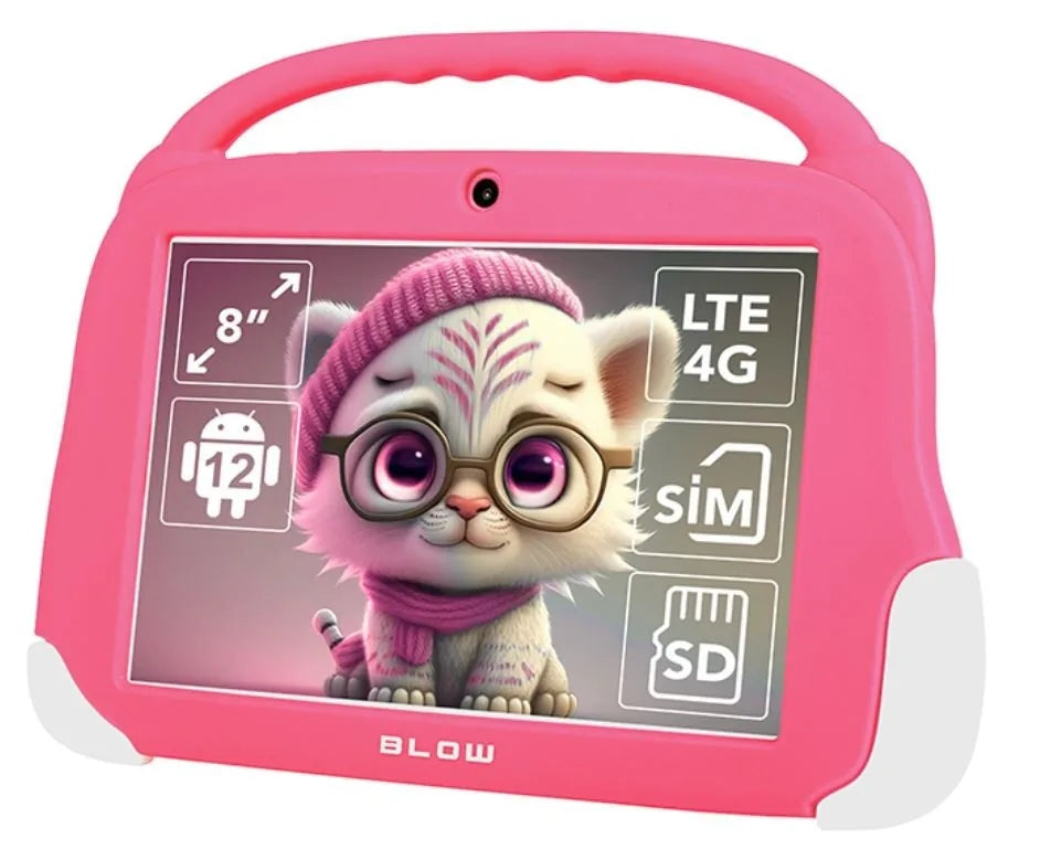 Planšetinis kompiuteris BLOW KidsTAB8 8" 4G, 4GB/64GB rožinis