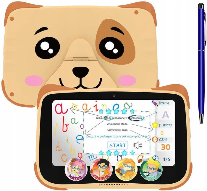 Planšetinis kompiuteris Kiano Alpha Kid 8", 3 GB RAM, 32 GB, oranžinis